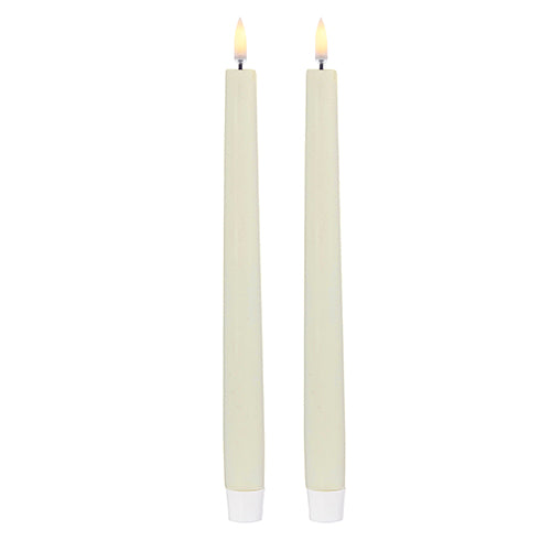 Ivory Battery Taper Candles