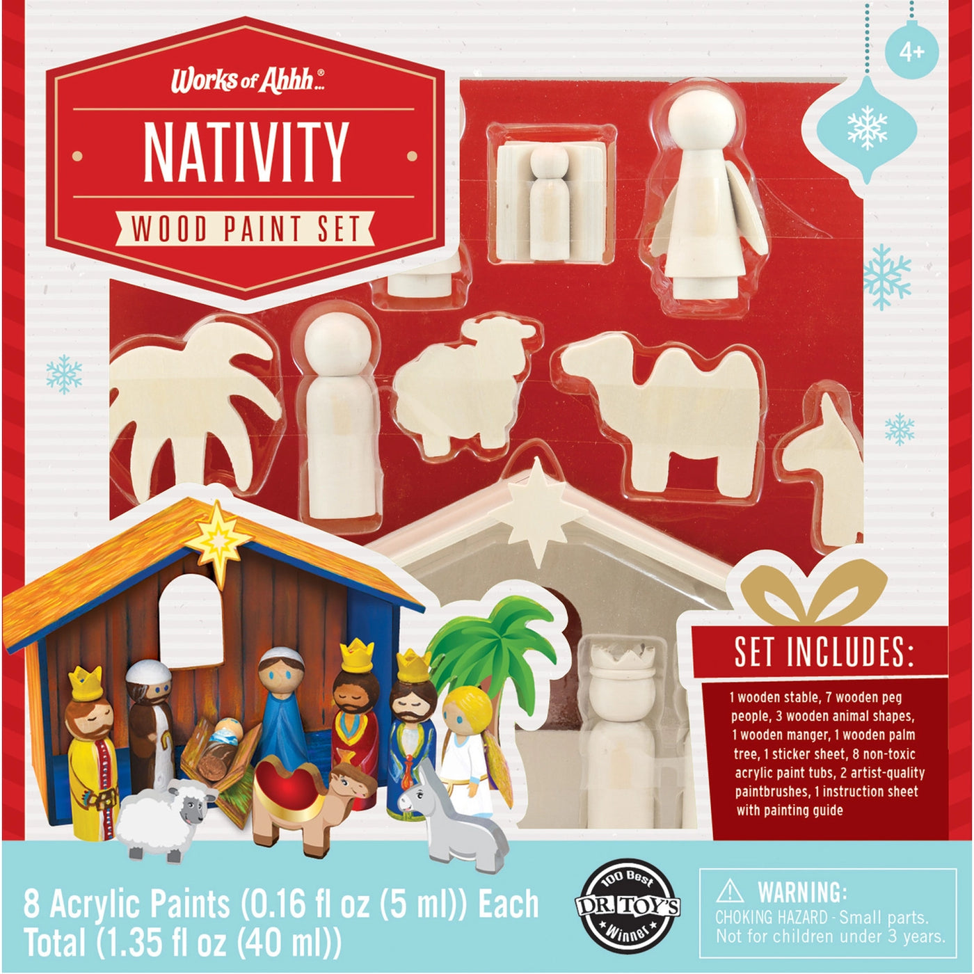 Nativity Scene - Holiday Wood Paint Set