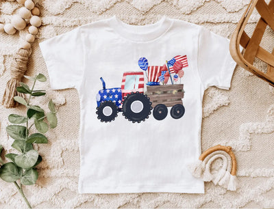 4th of July Tractor Tee/Onesie