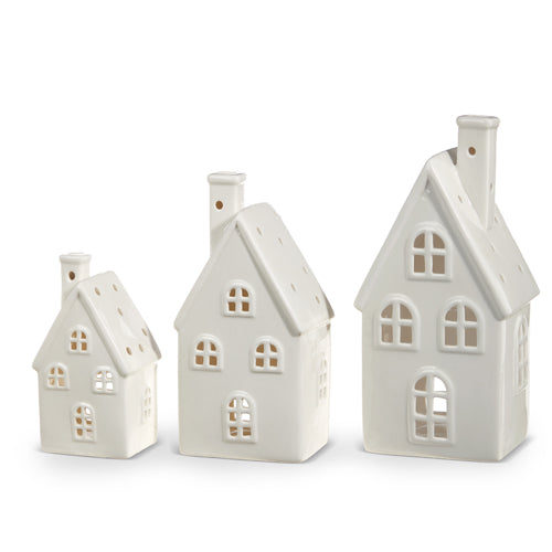 White Ceramic Houses – White Barn Designs Co.