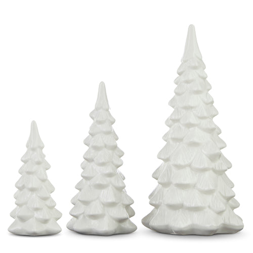 White Ceramic Christmas Trees
