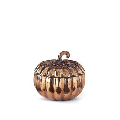 Mercury Glass Pumpkins Candles