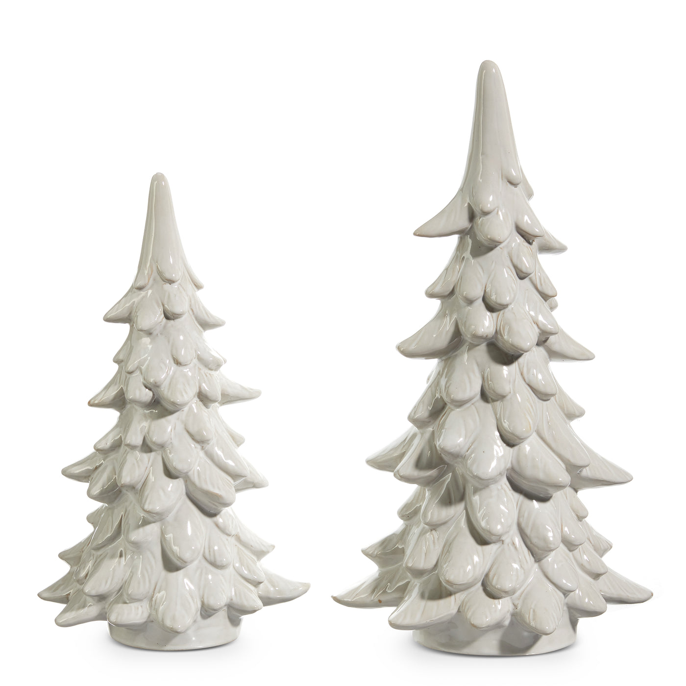 White Stoneware Trees