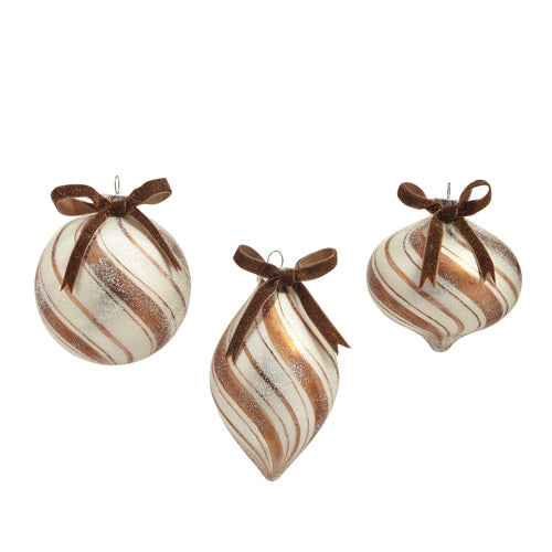 Gingerbread Swirl Ornaments