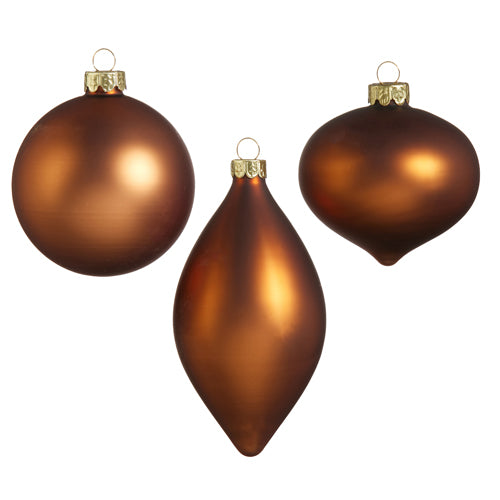 Matte Brown Ornaments