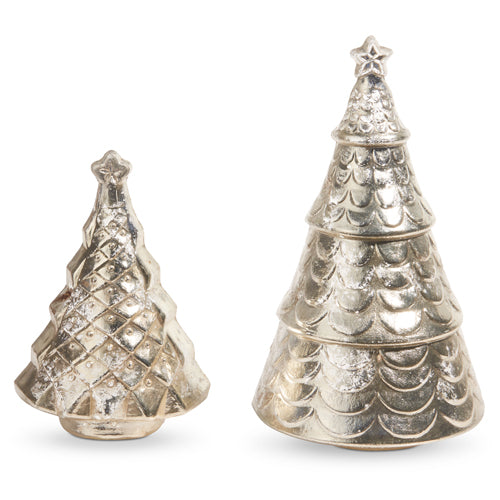 Silver Glass Christmas Trees