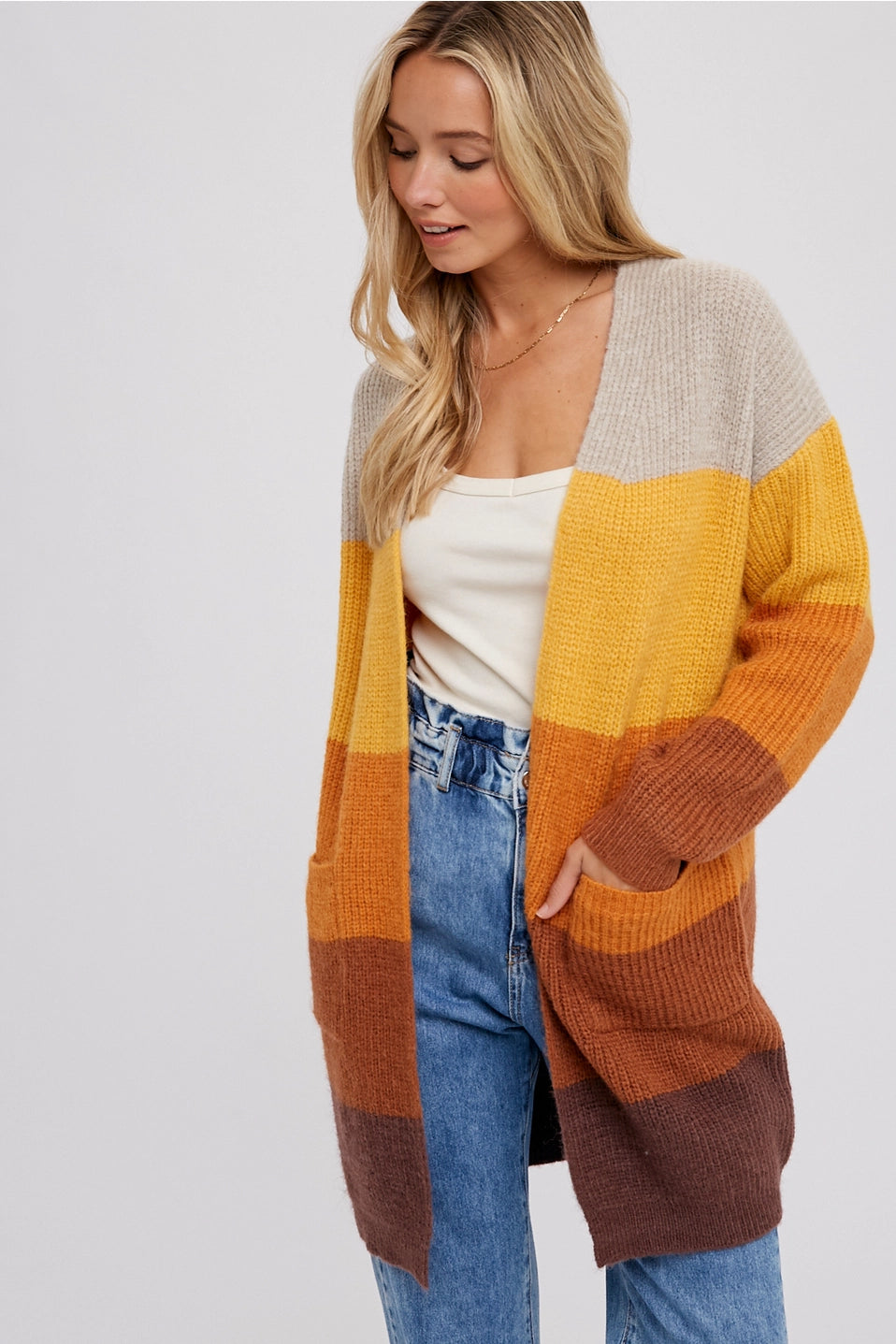 Autumn buy Colorblock Cardigan