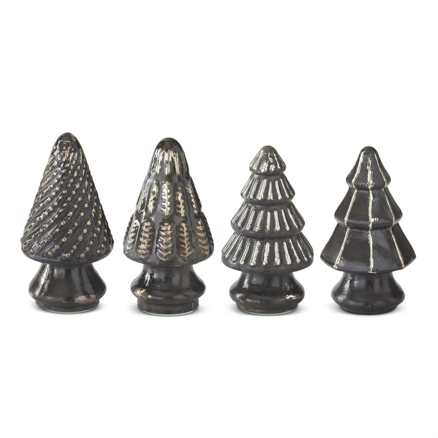 Mini Pewter Mercury Glass Trees