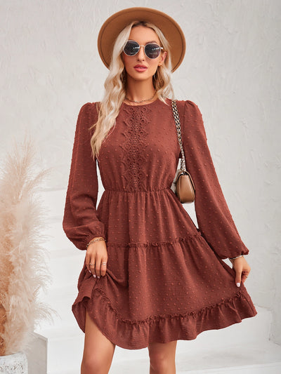 Cinnamon Lace Detail Dress