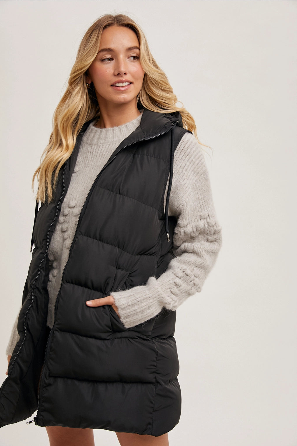 Hooded Down Puffer Vest