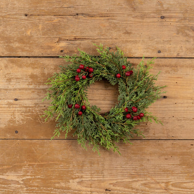 Soft Cedar & Red Berry Candle Rings