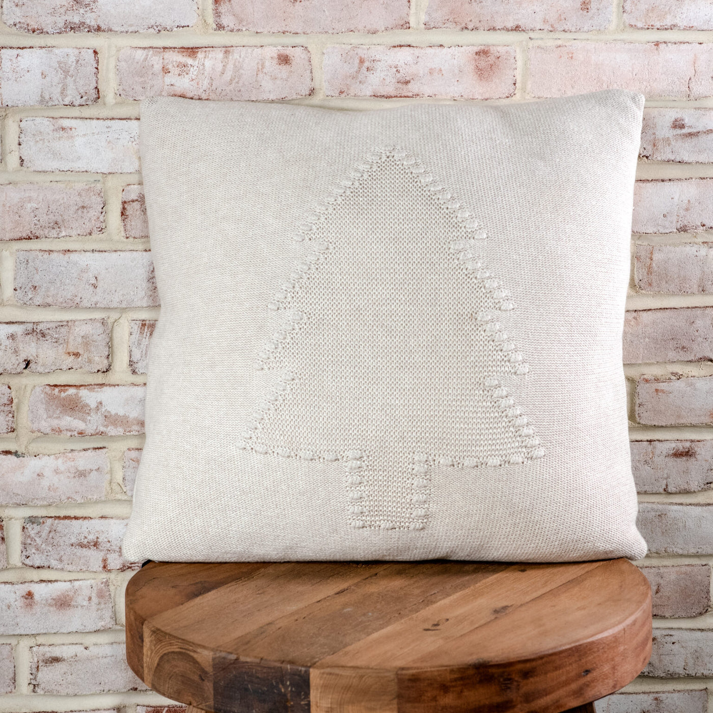 Crochet Tree Throw Pillow