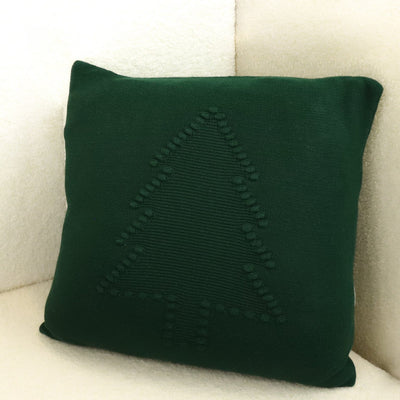 Crochet Tree Throw Pillow