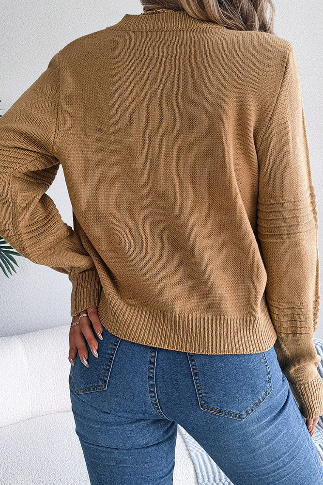Khaki Knit Sweater