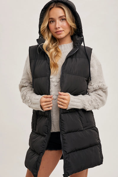 Hooded Down Puffer Vest