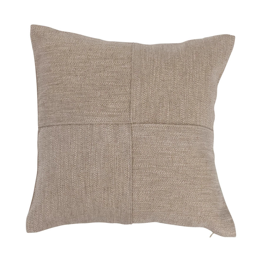 Woven Linen Blend Throw Pillow