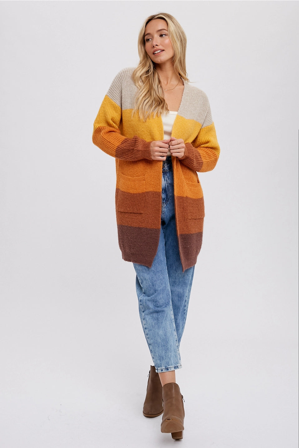 Autumn buy Colorblock Cardigan