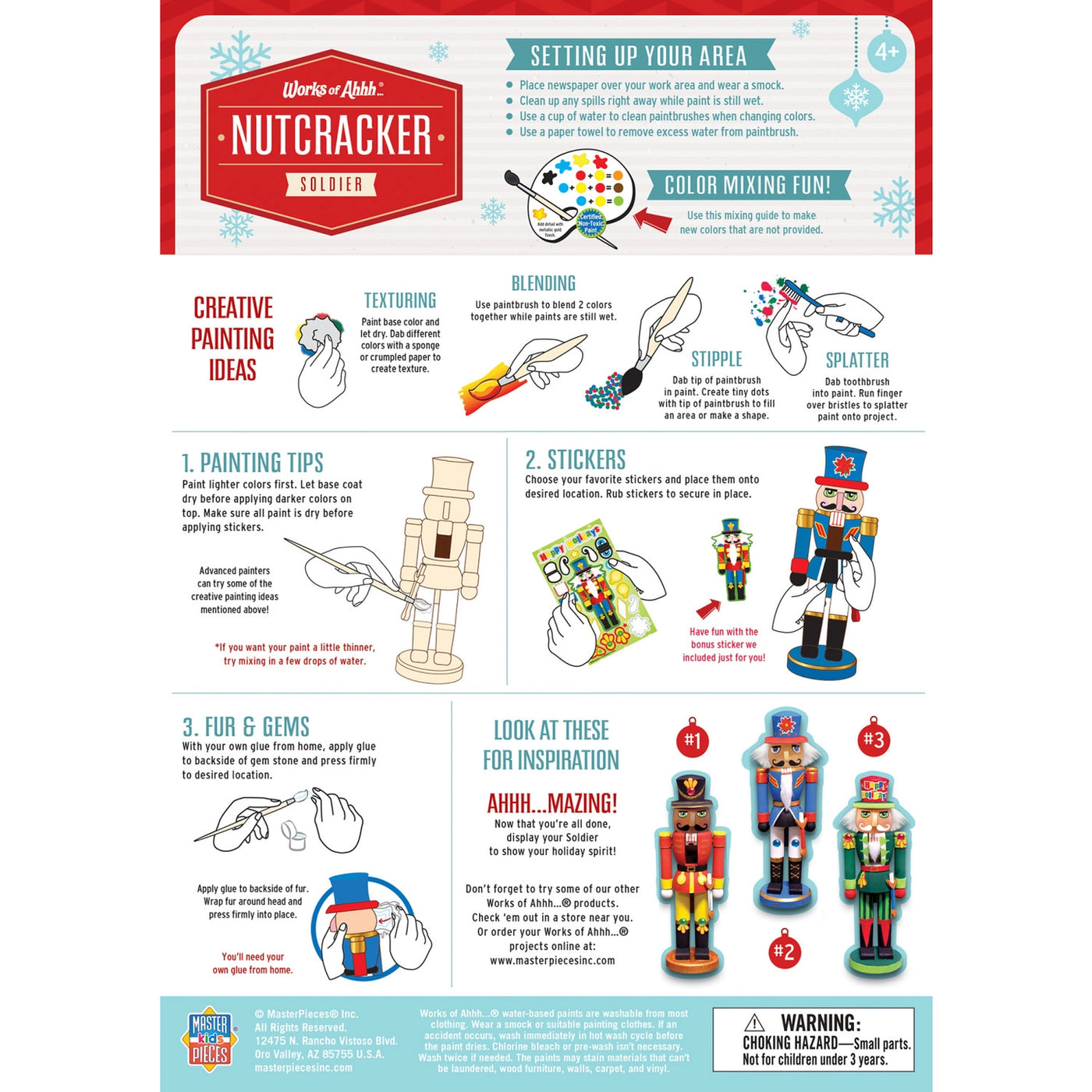 Nutcracker Soldier - Holiday Wood Paint Kit
