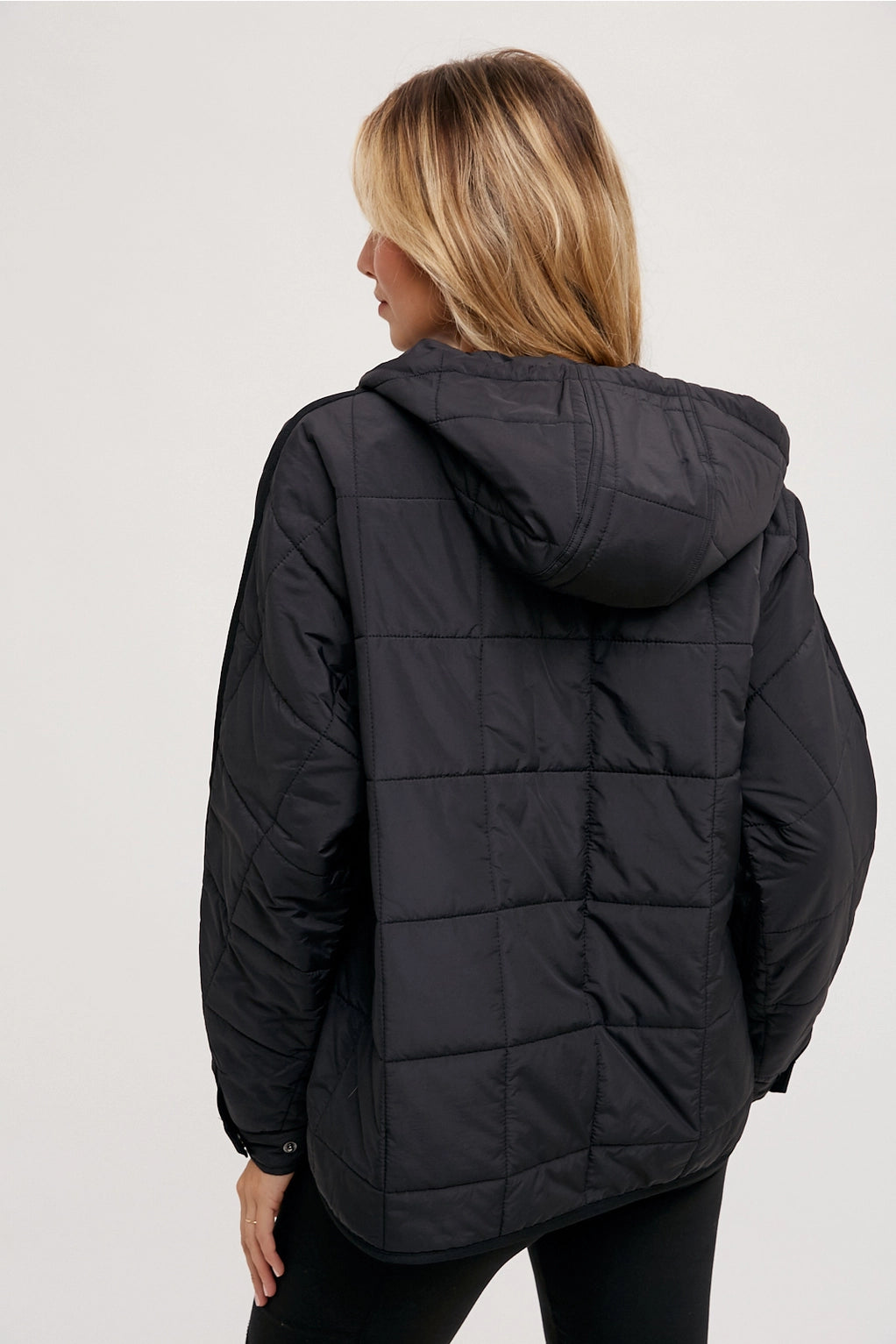 Quilted Puffer Hooded Jacket
