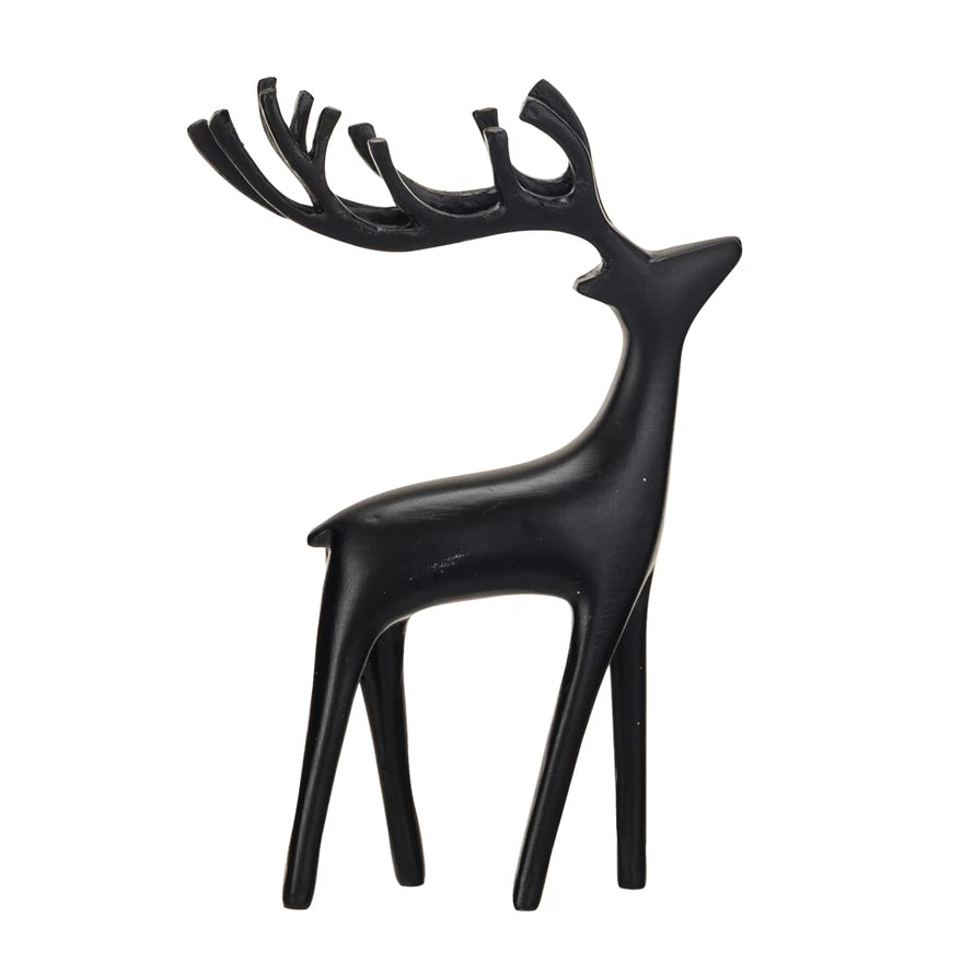 Black Resin Deer