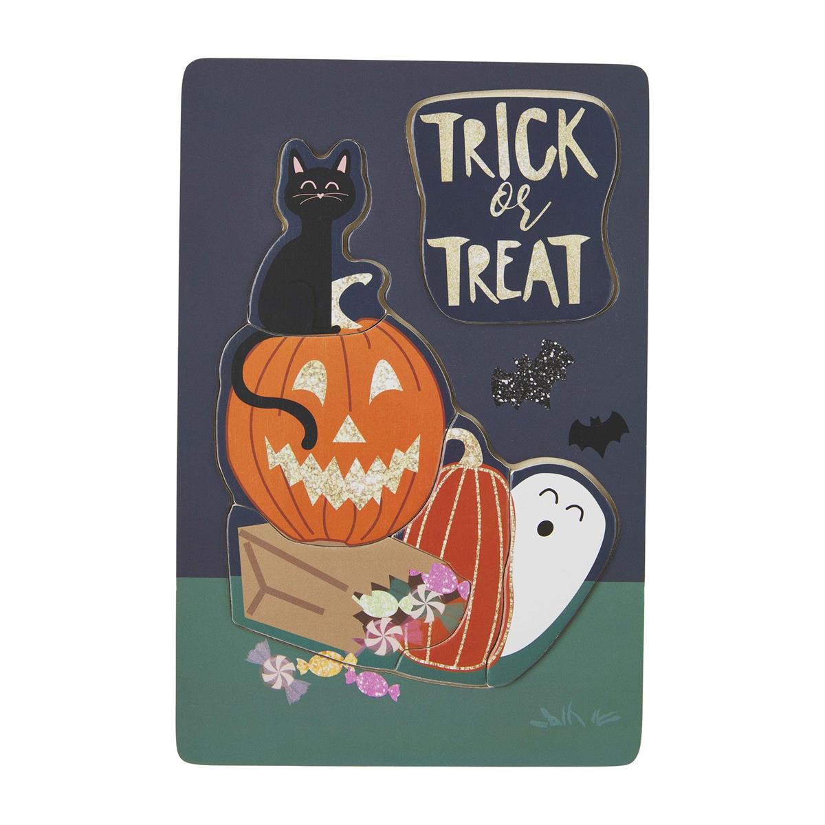 Trick-or-Treat Wood Puzzle