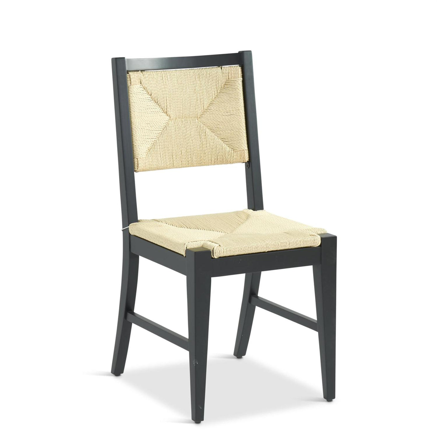 Black Birch & Woven Rope Dining Chair
