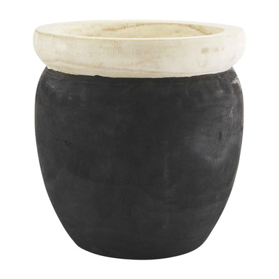 Black Two Toned Pot
