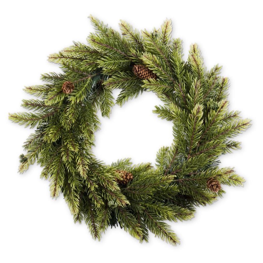 Spruce Wreath with Pinecones