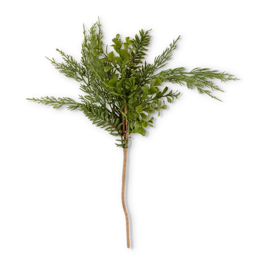 Real Touch Boxwood & Mixed Pine Pick