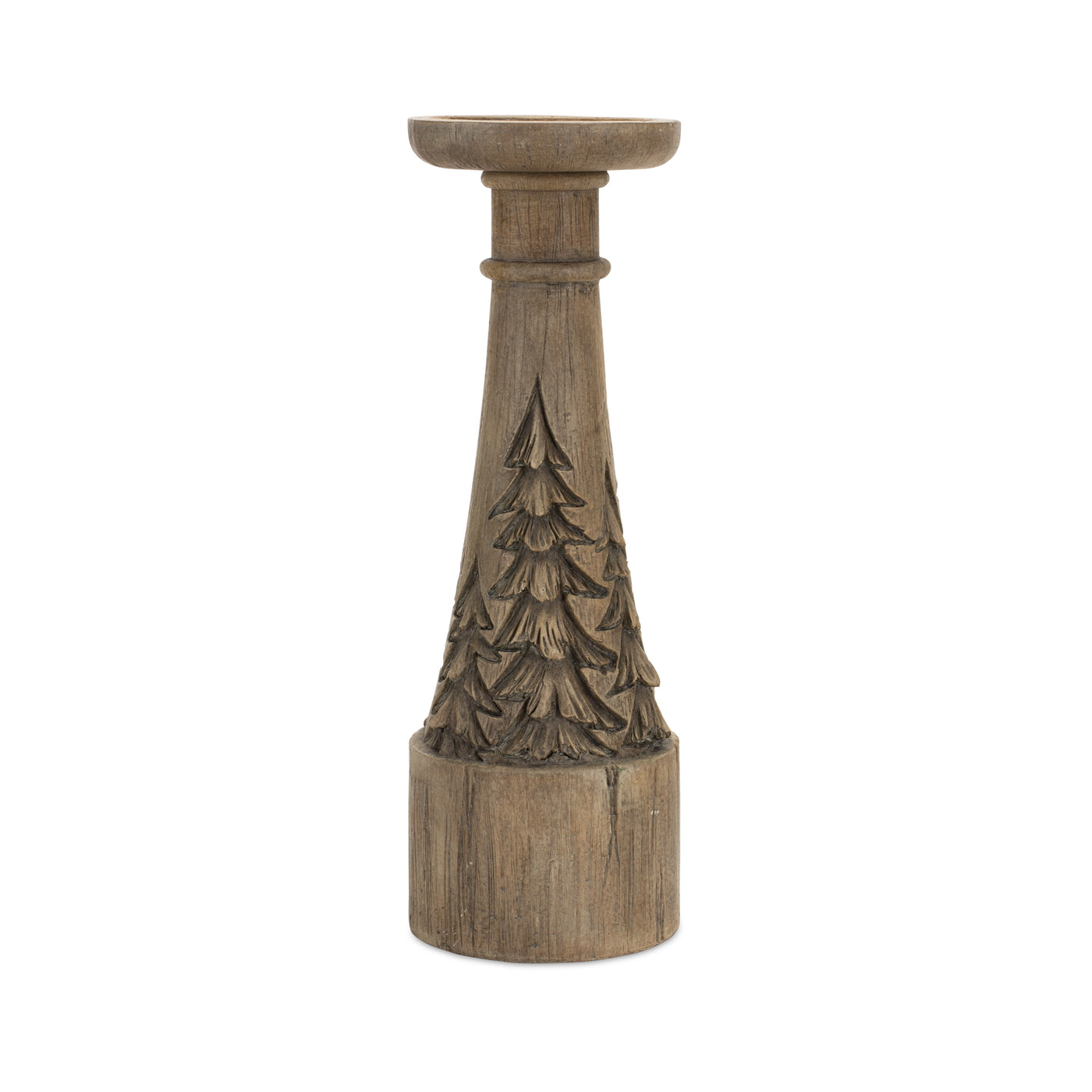 Tree Carved Candle Holders