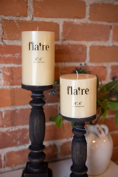 6" Unscented Pillar Candle