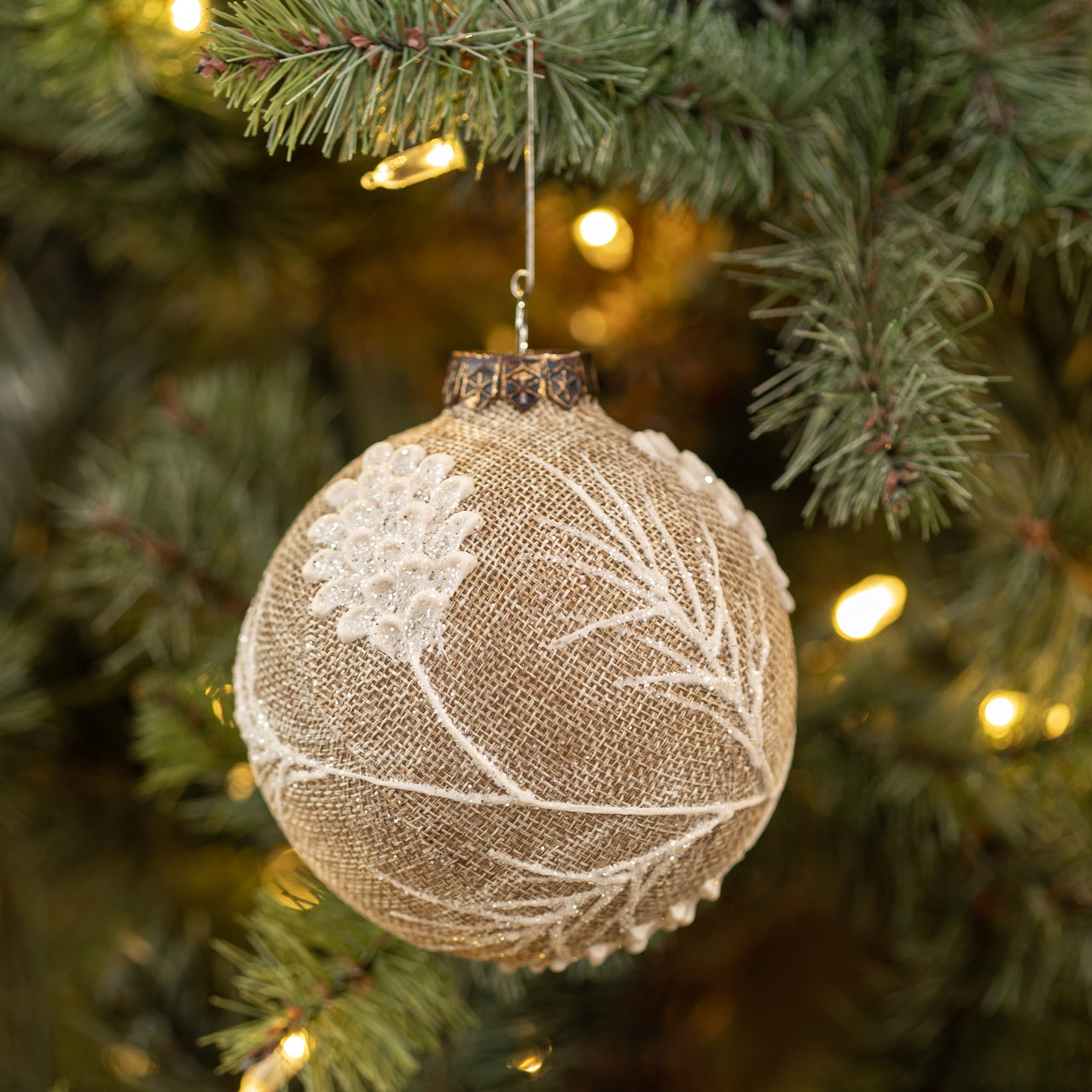 Embossed Leaf Ornament