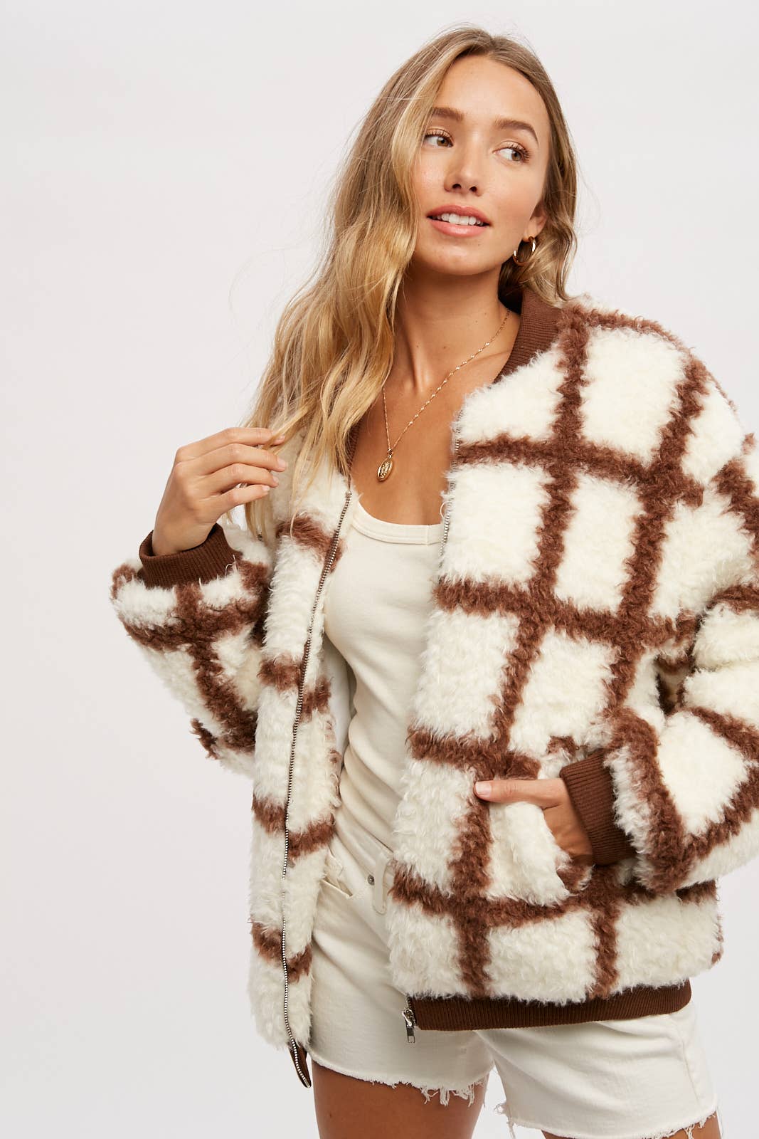 Sherpa bomber jacket womens hotsell