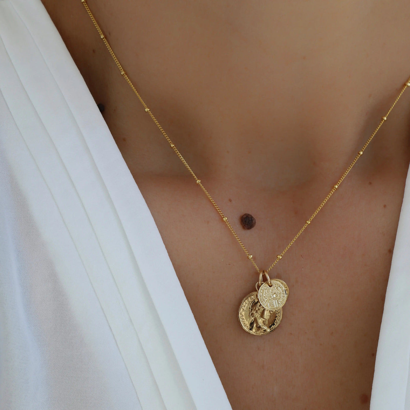 Coin Charm Necklace