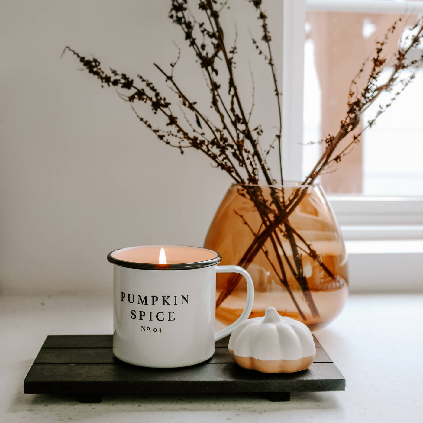 Pumpkin Spice Coffee Mug Candle
