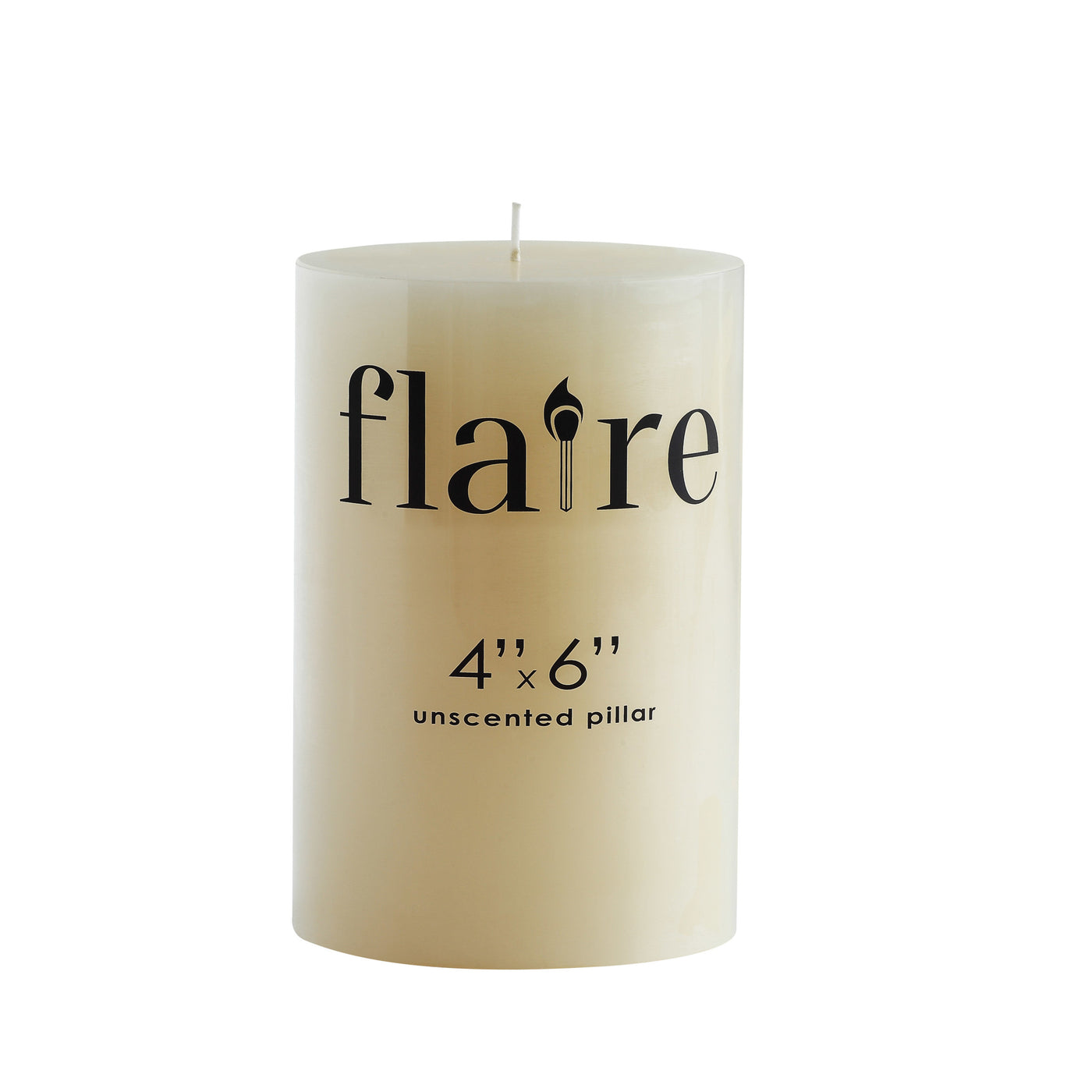6" Unscented Pillar Candle