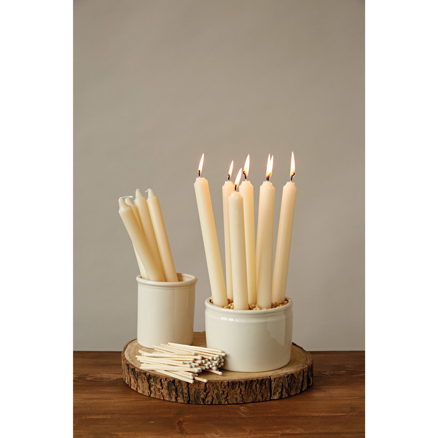 Unscented Taper Candle