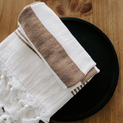 Neutral Stripe Turkish Towel
