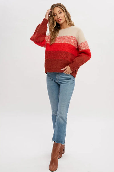 Chunky Gradient Color Sweater