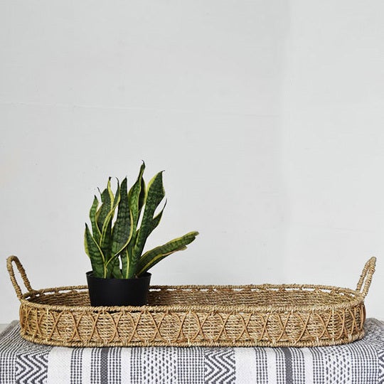 Seagrass Tray with Handles